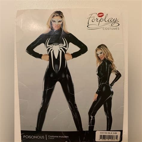 Forplay Pants And Jumpsuits Forplay Poisonous Spider Superhero Black