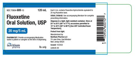 Fluoxetine Hydrochloride Solution