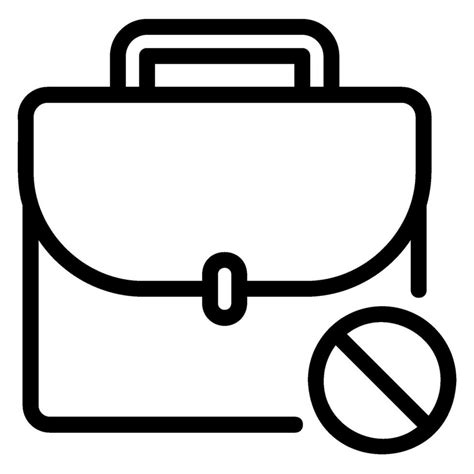 Briefcase Line Icon Vector Art At Vecteezy