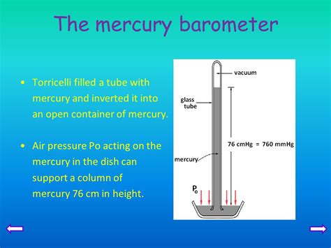 Torricelli Mercury Barometer