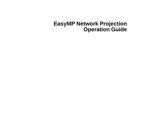 Pdf Easymp Network Projection Operation Guide Dokumen Tips