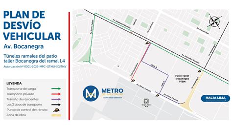 MTC El lunes 14 se inicia desvío vehicular en el Callao por obras del