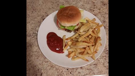 Homemade Burgers And Fries Youtube