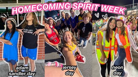 HOMECOMING SPIRIT WEEK Dress Up Days Football Game YouTube