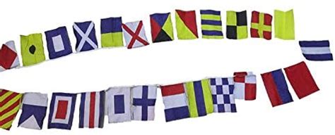 Brass Blessing Naval Signal Bunting Flags Complete Set Maritime