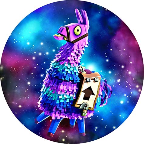 Opłatek na tort Fortnite lama koło 21 cm 14241905462 Allegro pl