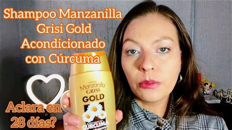 Shampoo Manzanilla Grisi Gold Acondicionado Con C Rcuma Youtube