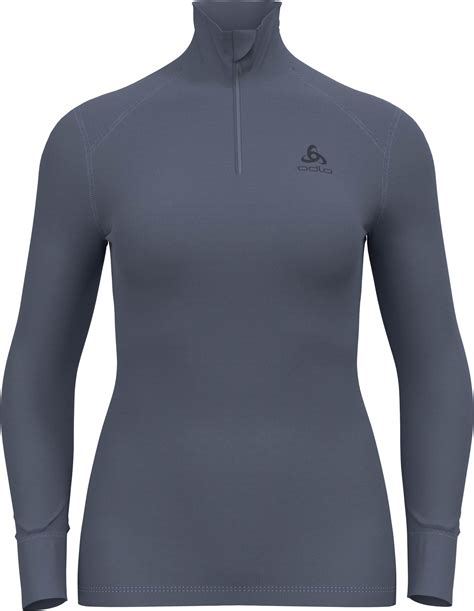 Odlo Bl Top Turtle Neck L S Half Zip Active W Folkstone Gray Women S