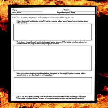 Fahrenheit Novel Study Activity Close Reading Worksheets