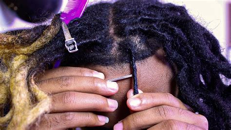 Retwisting Dreadlocks For Beginners Crochet Hook Method Self