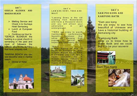 EnglishandTourism: OUR FIRST TOUR PACKAGES BROCHURE