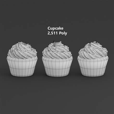 D Model Cupcake G Vr Ar Low Poly Cgtrader