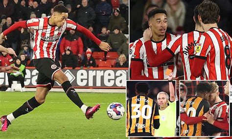 Sheffield United Hull Daniel Jebbison Scores As Blades Keep