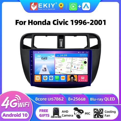 EKIY T7 Android 10 0 Car Radio Stereo For Honda Civic 1996 2001