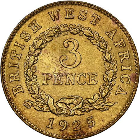 3 Pence George V África Occidental Británica Numista