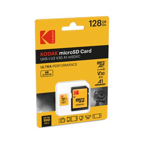 Micro Sd Card Kodak Uhs I U V A Ultra Performance Gb