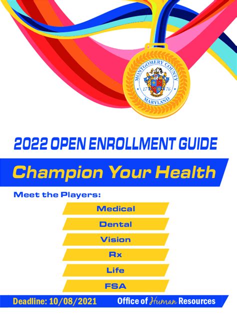 Fillable Online Champion Your Health 2022 Open Enrollment Guide Fax