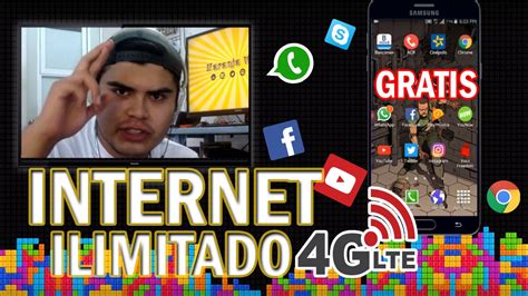 COMO TENER INTERNET GRATIS 4G ILIMITADO DATOS GRATIS PARA CELULAR