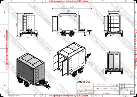 Projetos Reboques Trailer Plans Projeto Carretinha Reboque Ba