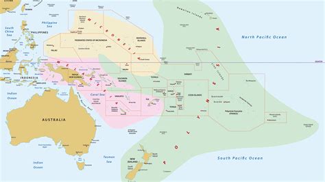 OceanÍa Regiones Micronesia Melanesia Polinesia Melanesia