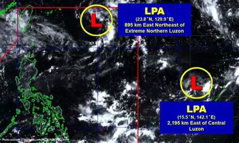 2 LPA Naispatan Sa Loob Labas Ng PAR