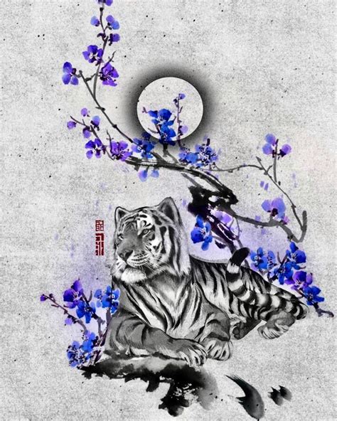 Pin By Andrea Petersen On Illustrations Tiger Artwork Tattoo Design