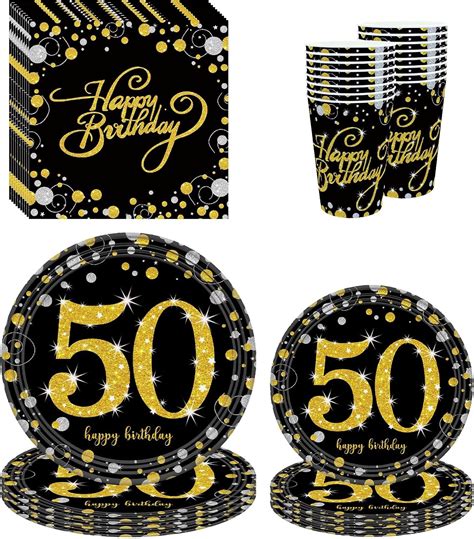 Cheeseandu 80pcs Vintage 50th Birthday Party Decorations 1973 50th