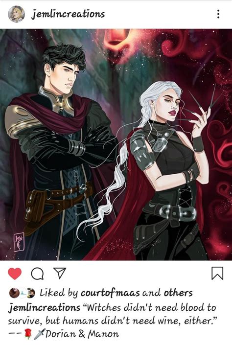 Manon And Dorian Tog By Sjm Artists Jemlincreations Instagram Throne Of Glass Books Throne