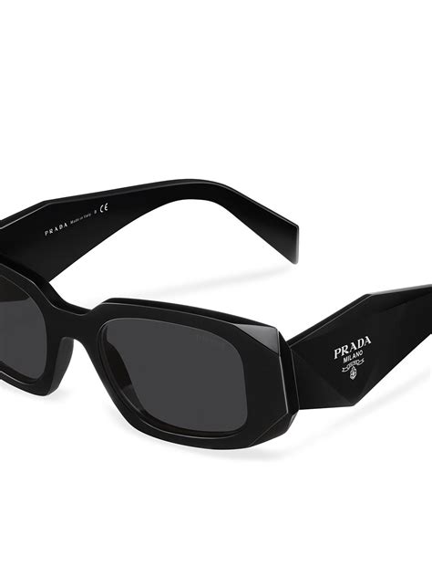 Prada Eyewear Runway Oversize Frame Sunglasses Black FARFETCH