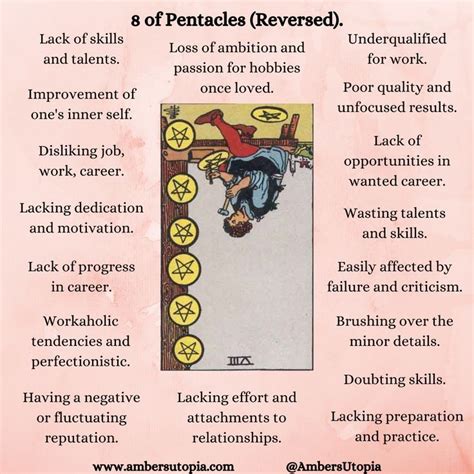 8 Of Pentacles Upright Suit Of Pentacles Tarot Card Meanings Artofit