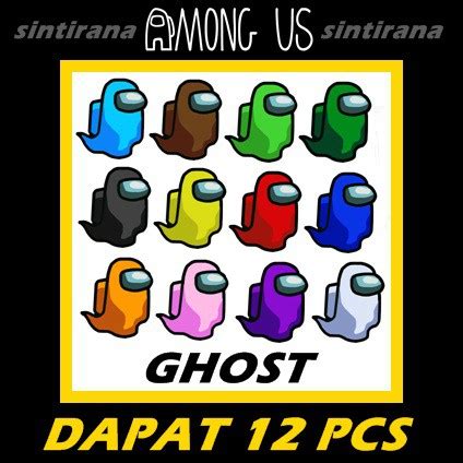 Jual Paket Stiker Among Us Ghost Version Shopee Indonesia