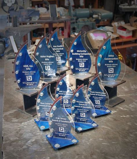 Custom Metal Trophies With Colored Accents Custom Metal Trophy