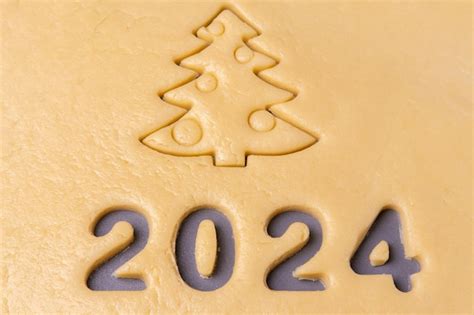 Ano Novo 2024 Cozinhar Biscoitos Caseiros Cortar Biscoitos Em Forma Do