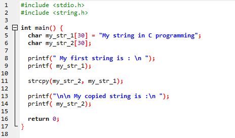 Declaring Initializing Printing And Copy Strings In C