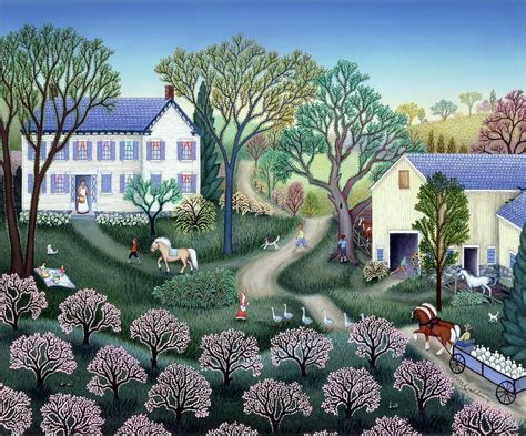 Spring Farm Painting By Kathy Jakobsen Fine Art America