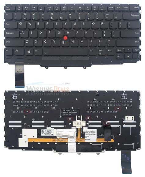 New For Lenovo Ibm Thinkpad X Yoga Nd Jg Jf Us Backlit Keyboard