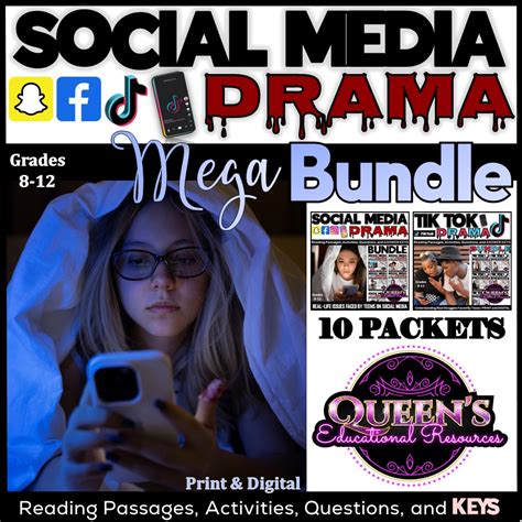 Social Media Reading Passage And Activities Social Media Worksheets