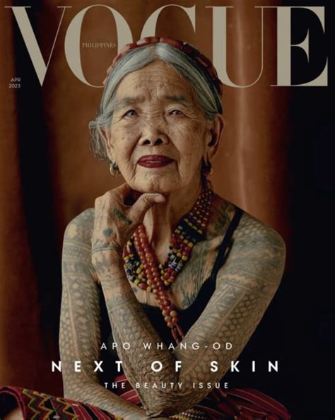 106 Year Old Indigenous Filipino Tattoo Artist Becomes Vogue Cover Model