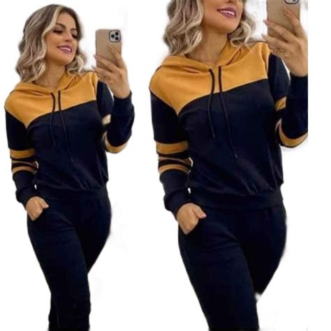 Moletom Malha Crepe Feminino Inverno ModinhaTop Shopee Brasil