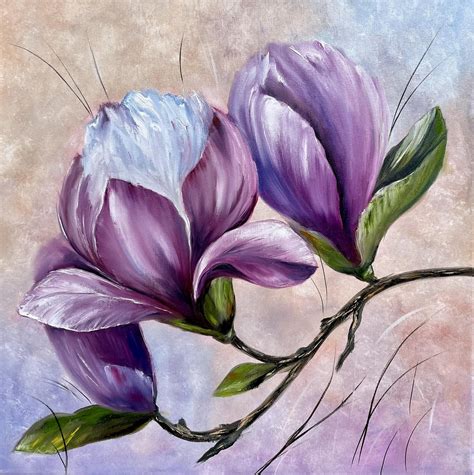 Magnolia Flower Painting