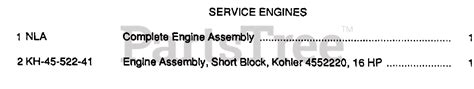 Cub Cadet 169 2050048u Cub Cadet Garden Tractor Service Engines Parts Lookup With Diagrams