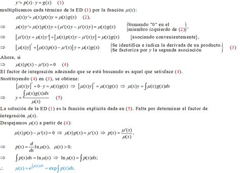 Ecuaciones Lineales De Primer Orden