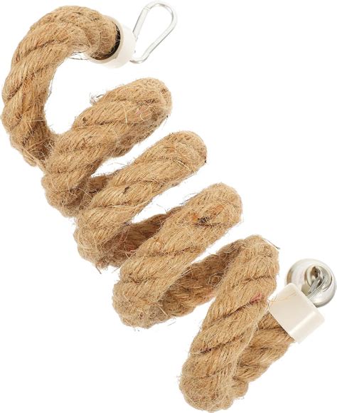 Amazon Ipetboom Parrot Toys Bird Spiral Rope Perch Jute Parrot