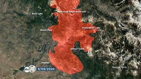 Creek Fire Wildfire Burning At Historic Pace Through Sierra Nevada