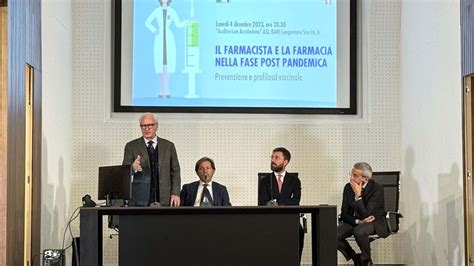 Il Ruolo Del Farmacista Nel Periodo Post Pandemico A Bari Un Convegno