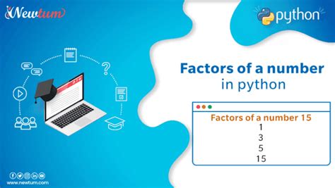 Factors Of A Number In Python With Video Explanation Newtum