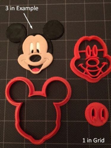 Buy Mickey Mouse Fondant Cutter Cookie Topper Cupcake Topper Micky