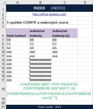 Index Hodnota Z Tabulky Excel Kolen Konzultace