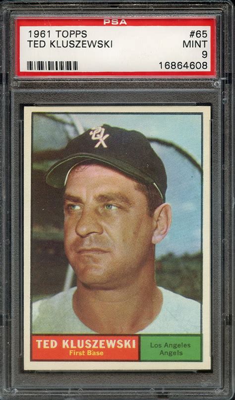 Lot Detail 1961 TOPPS 65 TED KLUSZEWSKI PSA MINT 9