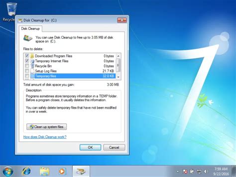 استفاده از ابزار Disk Cleanup در ویندوز بایت گیت